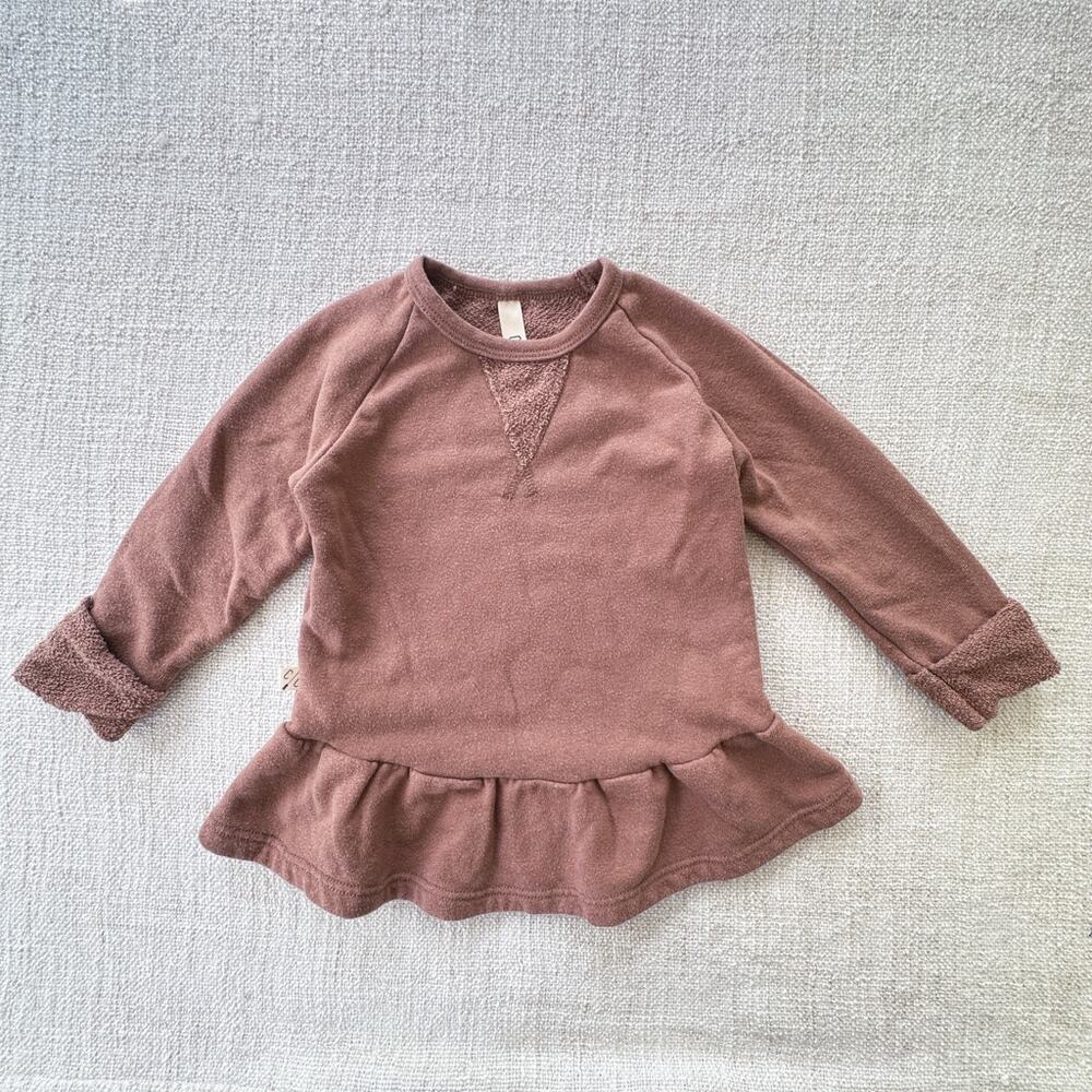 Childhoods Brown Peplum Sweatshirt VGUC 18-24mo